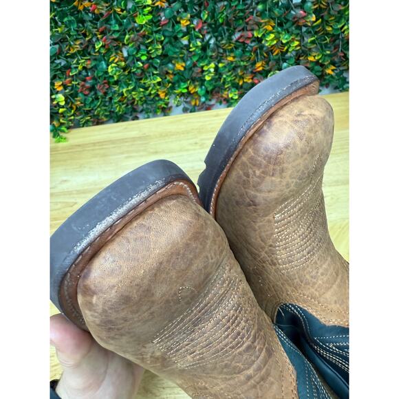 Tecovas The Midland Square Toe Cowboy Boots Shoes Bovine Leather Western Mens 7D - Picture 11 of 11